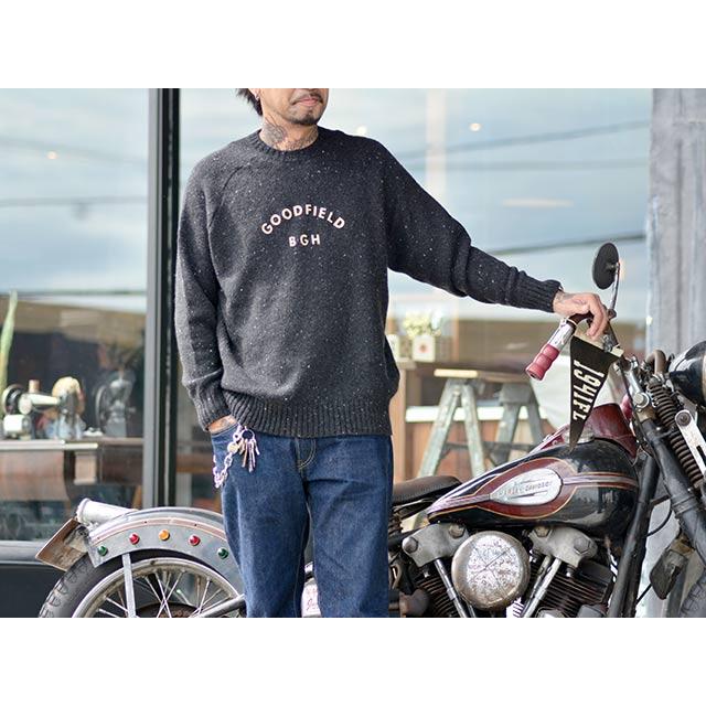 BY GLADHAND/バイグラッドハンド】2023AW「Nep Crew Neck Sweater”GOOD 