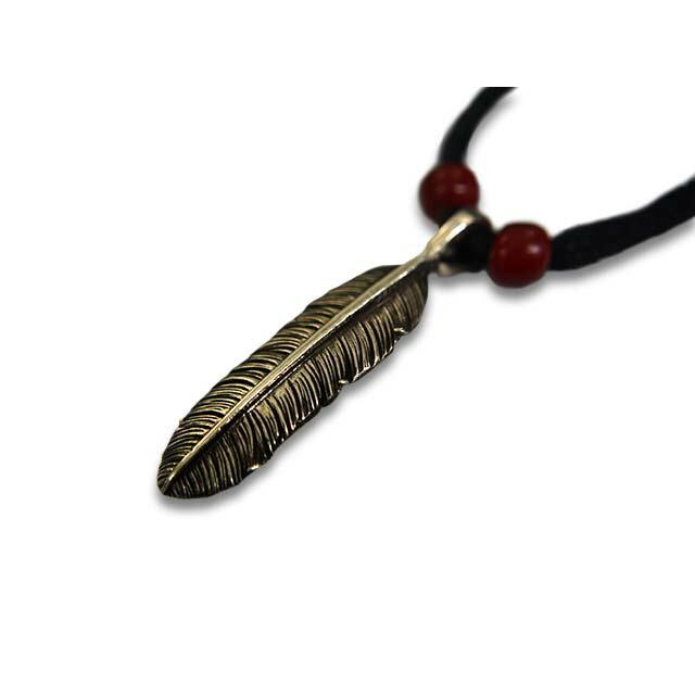 CHOOKE/チョーク】「Half Dollar Feather Pendant Top”Straight