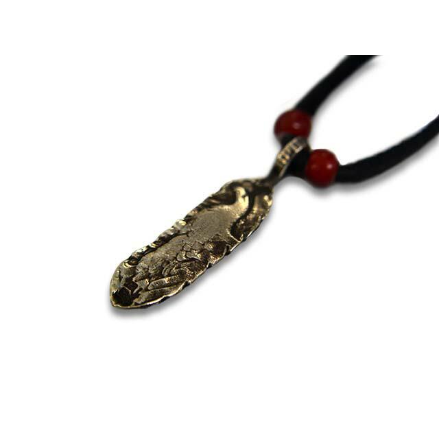 CHOOKE/チョーク】「Half Dollar Feather Pendant Top”Straight