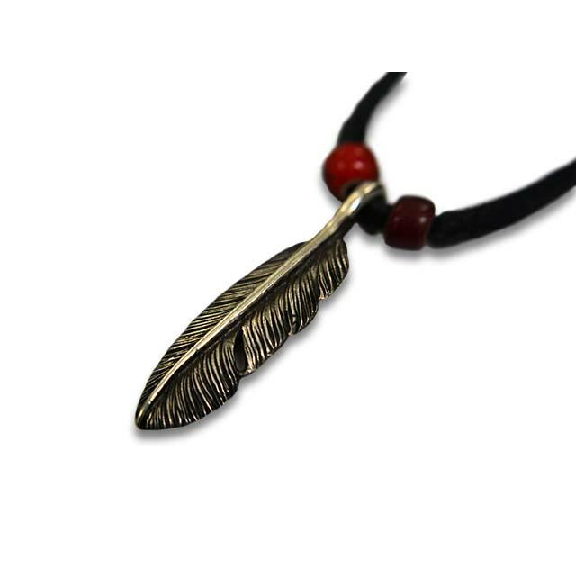 CHOOKE/チョーク】「Half Dollar Feather Pendant Top”Right”/ハーフ