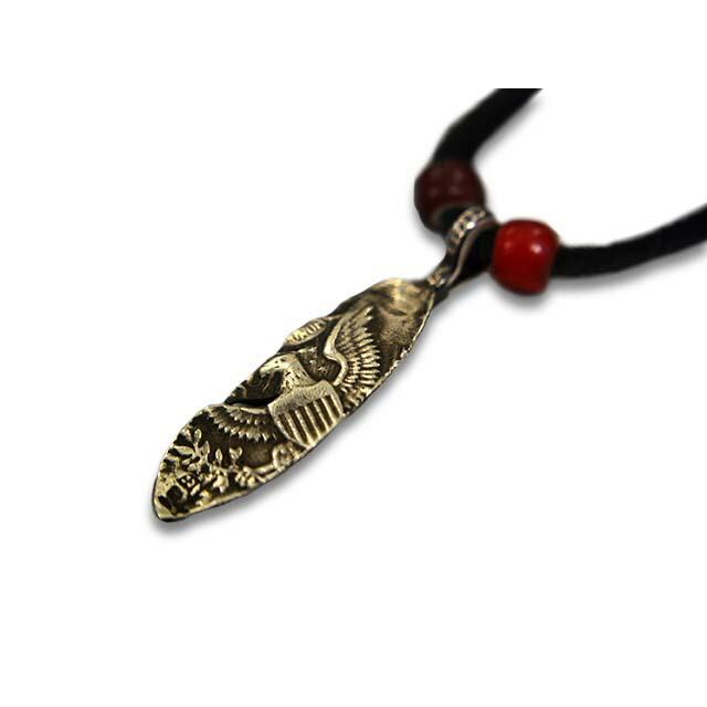 CHOOKE/チョーク】「Half Dollar Feather Pendant Top”Right”/ハーフ