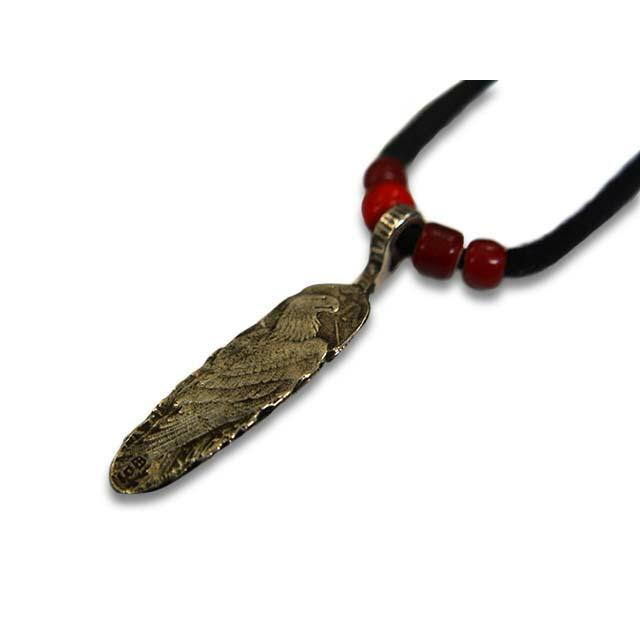 CHOOKE/チョーク】「Silver Dollar Feather Pendant Top”Straight