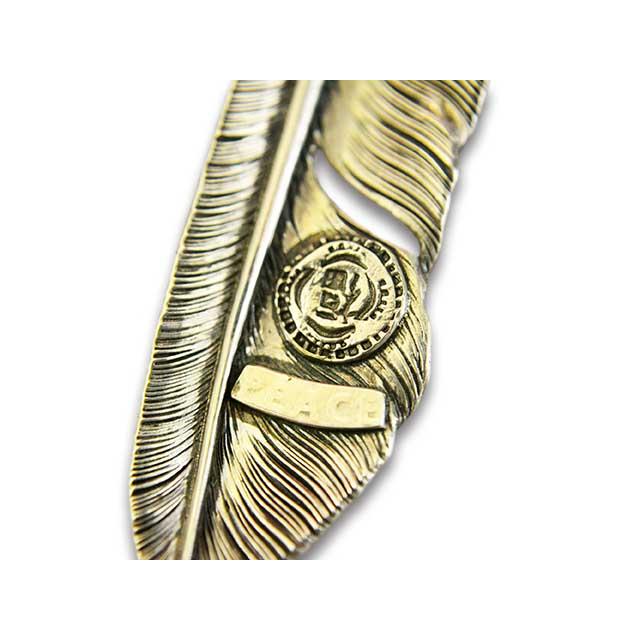 アクセサリー CHOOKE FEATHER CHOOKE/チョーク】「Special Peace Feather Pendant Top”Left