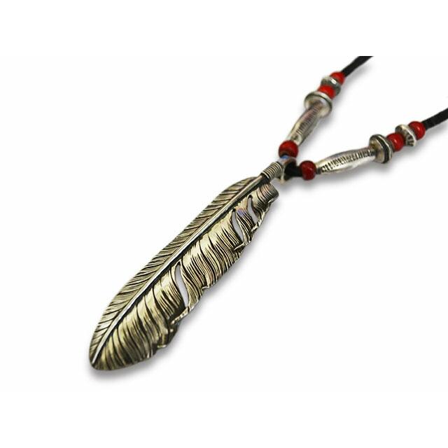 アクセサリー CHOOKE FEATHER CHOOKE/チョーク】「Special Peace Feather Pendant Top”Right