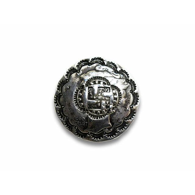 スワスティカピンバッジSwastika ピンズブローチスタンプワーク