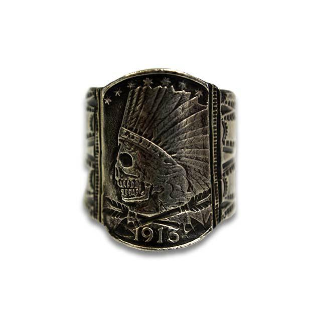 【CHOOKE/チョーク】「Indian Skull Ring”Large”/インディアンスカルリング”ラージ”」(C-3)(オールドコイン/ネイティブアクセサリー/アメカジ/ウルフパック) |  | 02