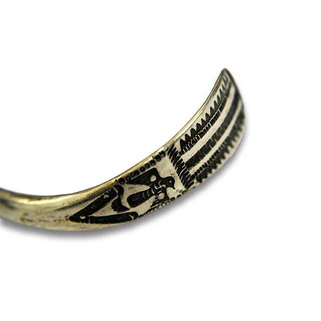 CHOOKE/チョーク】「Half Round Thunderbird Bangle”Wide”/ハーフ