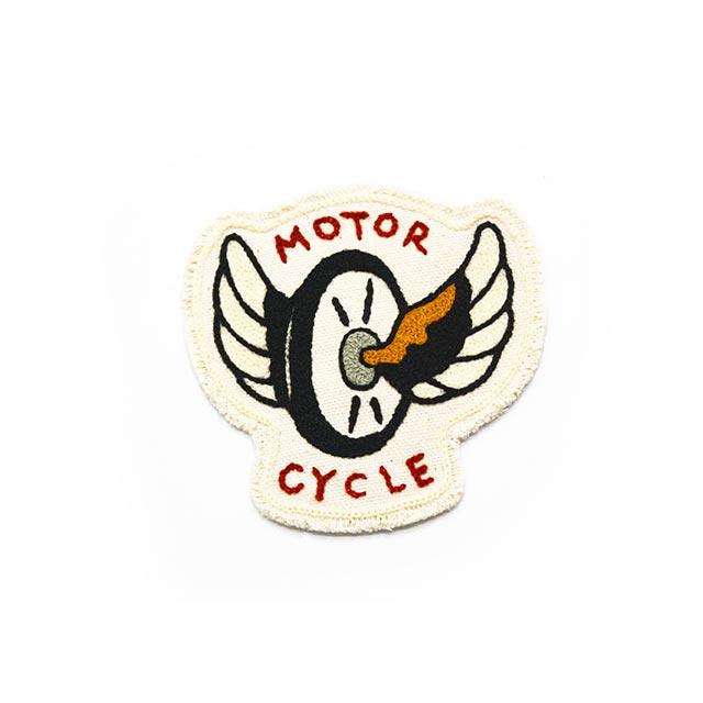 【CLUMBER/クランバー】「Chain Stitch Embroidery Patch”MOTORCYCLE”/チェーンステッチエンブロイダリーパッチ”モーターサイクル」(ハーレー/ウルフパック) |  | 02