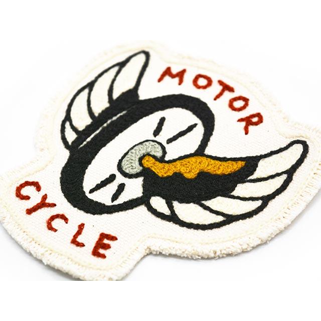 【CLUMBER/クランバー】「Chain Stitch Embroidery Patch”MOTORCYCLE”/チェーンステッチエンブロイダリーパッチ”モーターサイクル」(ハーレー/ウルフパック) |  | 04