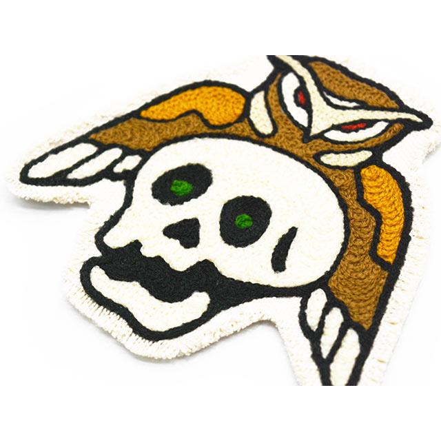 【CLUMBER/クランバー】「Chain Stitch Embroidery Patch”OWL SKULL”/チェーンステッチエンブロイダリーパッチ”オウルスカル”」(ハーレー/ウルフパック) |  | 04