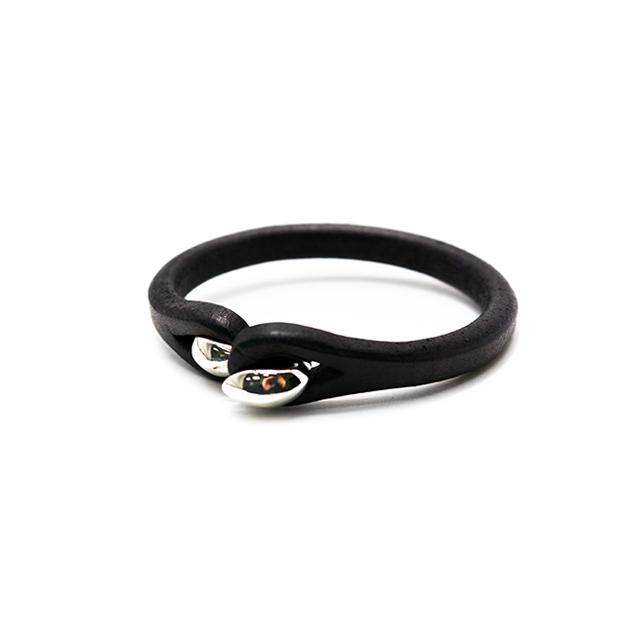 全2色【CRAMP by 池之端銀革店/クランプ】「Leather Single Wrap S-Kan