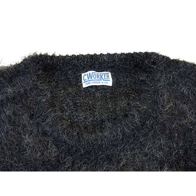 全2色【CWORKS/シーワークス】2022AW「Shaggy Mohair Sweater”Right