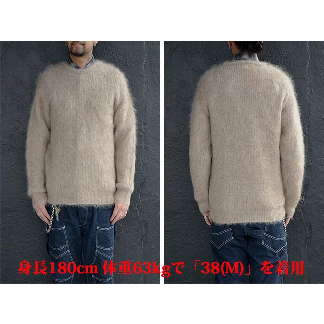 全2色【CWORKS/シーワークス】2022AW「Shaggy Mohair Sweater”Right