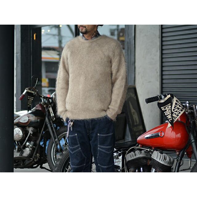 全2色【CWORKS/シーワークス】2022AW「Shaggy Mohair Sweater”Right