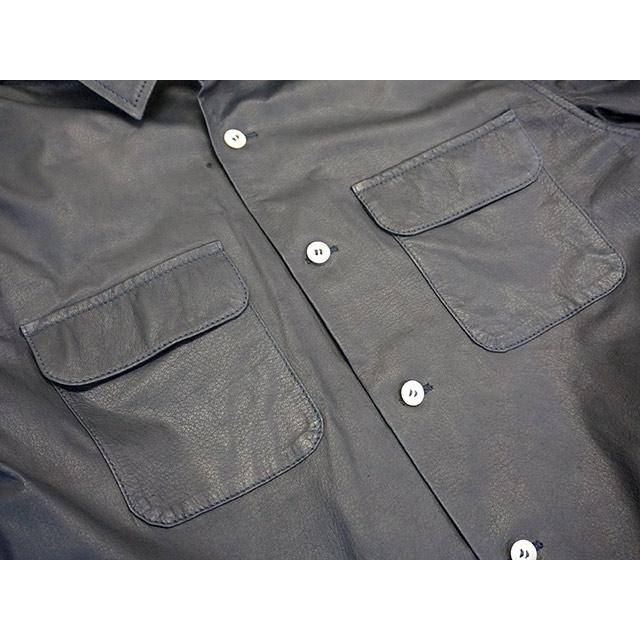 2026年 【CWORKS/シーワークス】2022SS「Deerskin Open Collar Shirts”Positive Three”/ディアスキンオープンカラーシャツ”ポジティブスリー”」(CWST008)アメカジ 【WSO2458935834】(89566円)