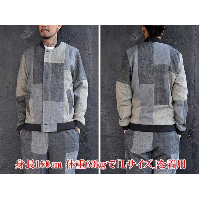 DRESS HIPPY/ドレスヒッピー】2023AW「Harris Patchwork Derby Jacket