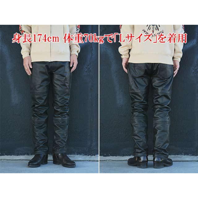 新品タグ付 Dress Hippy 牛革 レザーパンツ 黒 S DRESS HIPPY/ドレスヒッピー】2025AW「Suede Topper Leather Pants