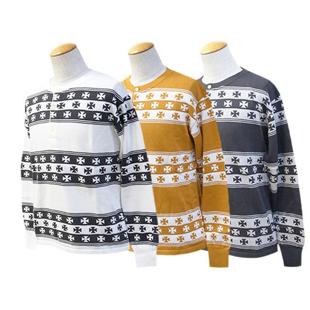 全3色【DAZZLE SUGAR/ダズルシュガー】2024AW「Jacquard Henley L/S