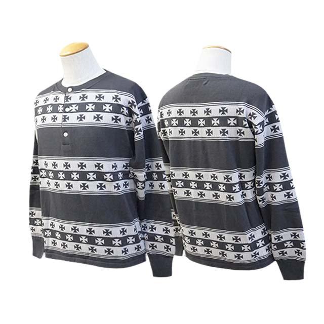 全3色【DAZZLE SUGAR/ダズルシュガー】2024AW「Jacquard Henley L/S