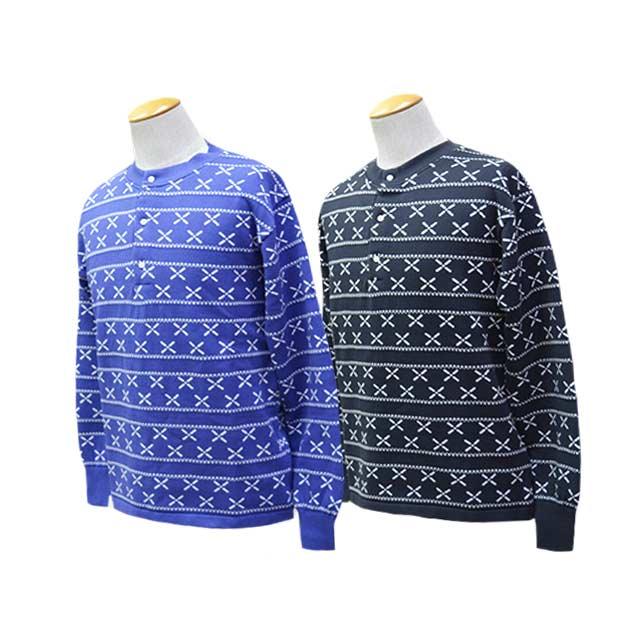 全2色【DAZZLE SUGAR/ダズルシュガー】2025AW「Jacquard Henley L/S