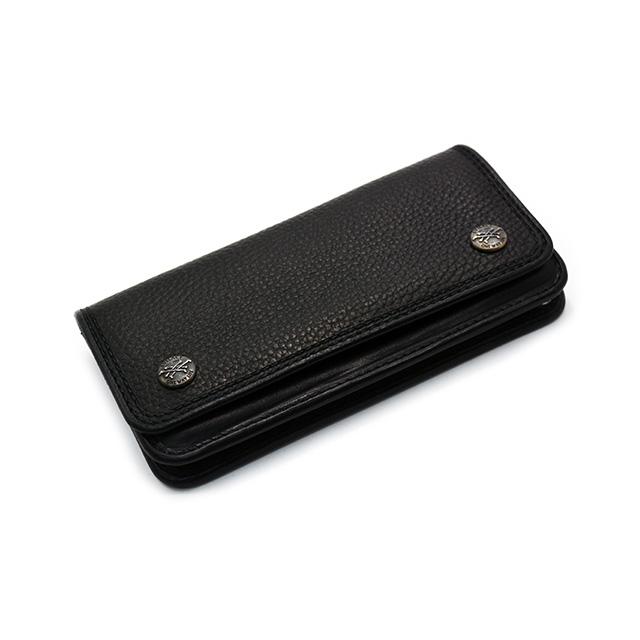 【EVILACT/イーブルアクト】×【AWAKE/アウェイク】「Leather Long Wallet”CROSS BONE”/レザーロングウォレット”クロスボーン”」(EA-AWK-A01)(アメカジ)の画像