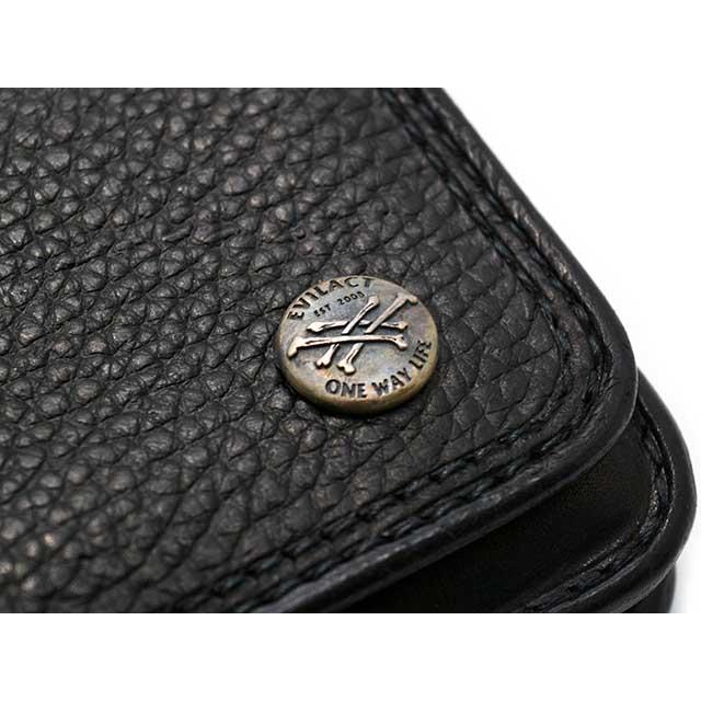【EVILACT/イーブルアクト】×【AWAKE/アウェイク】「Leather Long Wallet”CROSS BONE”/レザーロングウォレット”クロスボーン”」(EA-AWK-A01)(アメカジ)の画像