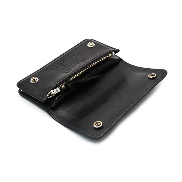 【EVILACT/イーブルアクト】×【AWAKE/アウェイク】「Leather Long Wallet”CROSS BONE”/レザーロングウォレット”クロスボーン”」(EA-AWK-A01)(アメカジ)の画像