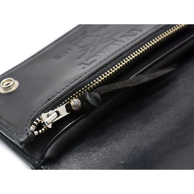【EVILACT/イーブルアクト】×【AWAKE/アウェイク】「Leather Long Wallet”CROSS BONE”/レザーロングウォレット”クロスボーン”」(EA-AWK-A01)(アメカジ)の画像