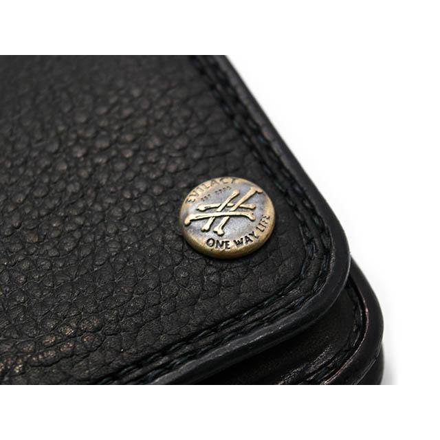 【EVILACT/イーブルアクト】×【AWAKE/アウェイク】「Leather Mid Wallet”CROSS BONE”/レザーミッドウォレット”クロスボーン”」(EA-AWK-A02)(アメカジ)の画像