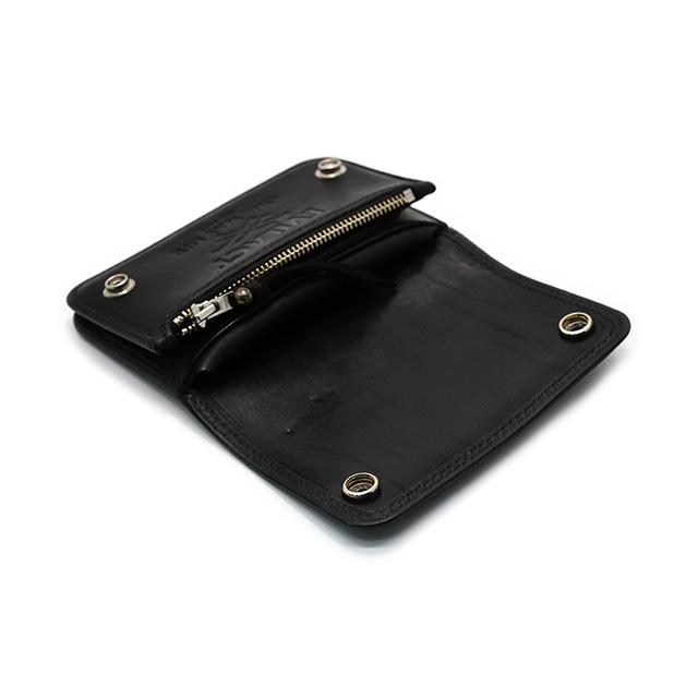 【EVILACT/イーブルアクト】×【AWAKE/アウェイク】「Leather Mid Wallet”EVILACT”/レザーミッドウォレット”イーブルアクト”」(EA-AWK-A02)(アメカジ)の画像