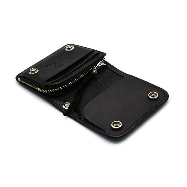 【EVILACT/イーブルアクト】×【AWAKE/アウェイク】「Leather Short Wallet”EVILACT”/レザーショートウォレット”イーブルアクト”」(EA-AWK-A03)(アメカジ)の画像