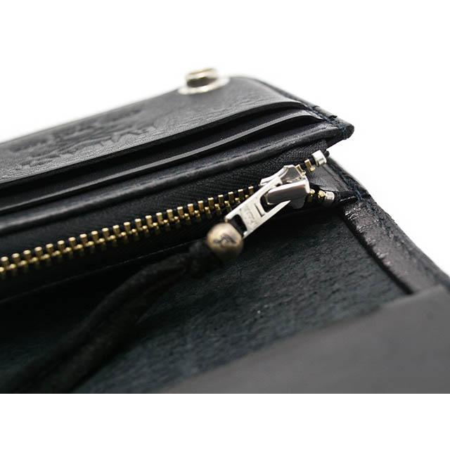 【EVILACT/イーブルアクト】×【AWAKE/アウェイク】「Leather Short Wallet”EVILACT”/レザーショートウォレット”イーブルアクト”」(EA-AWK-A03)(アメカジ)の画像
