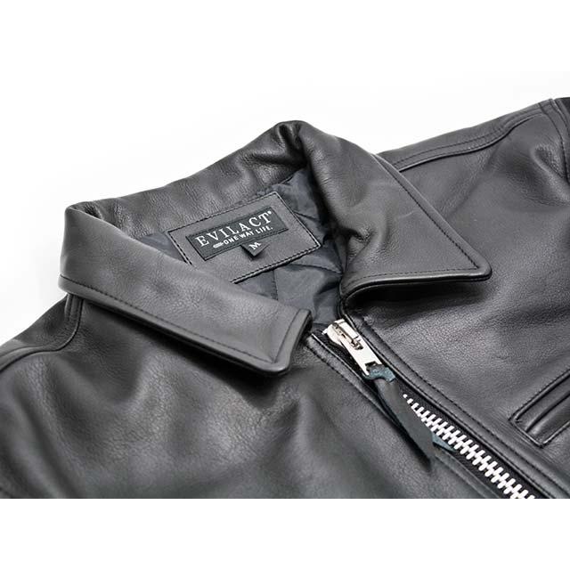 【EVILACT/イーブルアクト】2025AW「Single Riders Jacket/シングルライダースジャケット」(EA-LJ02)(ハーレー/バイカー/アメカジ/ウルフパック)の画像