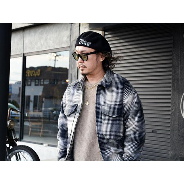 全3色【EVILACT/イーブルアクト】2025AW「Wool Beret 25/ウールベレー25」(EA25-ACT2-C02)(GOODSPEED equipment/ハーレー/バイカー/アメカジ/ウルフパック) |  | 08