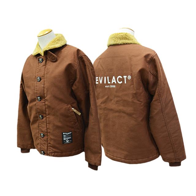 全3色【EVILACT/イーブルアクト】2025AW「MC Deck Jacket/MCデッキジャケット」(EA25-ACT2-J06)(GOODSPEED equipment/ハーレー/アメカジ/ウルフパック)の画像