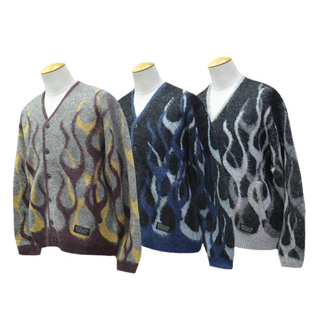 全3色【EVILACT/イーブルアクト】2025AW「Flames Mohair Cardigan