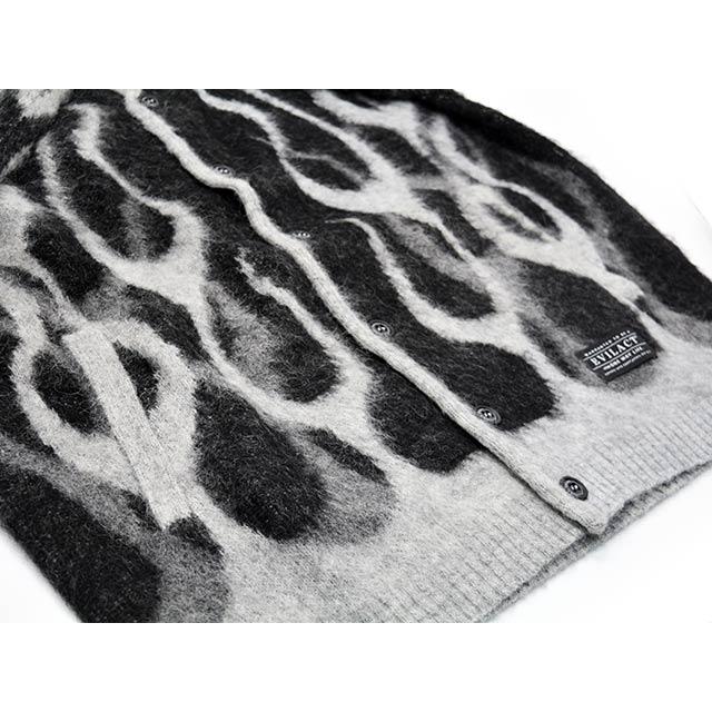 全3色【EVILACT/イーブルアクト】2025AW「Flames Mohair Cardigan