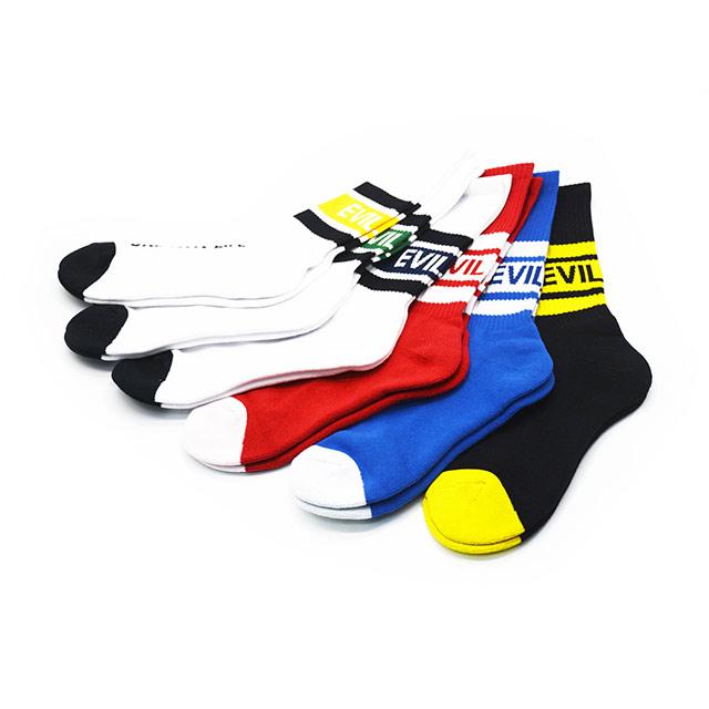 全6色【EVILACT/イーブルアクト】2026SS「Line Socks/ラインソックス」(EA26-LINESOCKS)(ハーレー/バイカー/靴下/プレゼント/アメカジ/ウルフパック) |  | 01