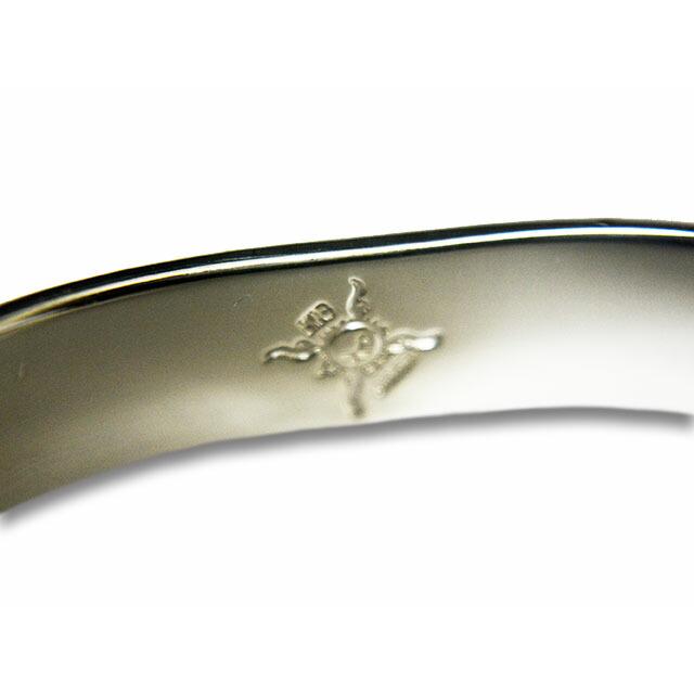 【FIRST ARROW's/ファーストアローズ】「Flat Hammered 12mm Plane Bungle with K18/K18付 平打12mmプレーンバングル」(BR-001)(アクセサリー/ウルフパック)の画像