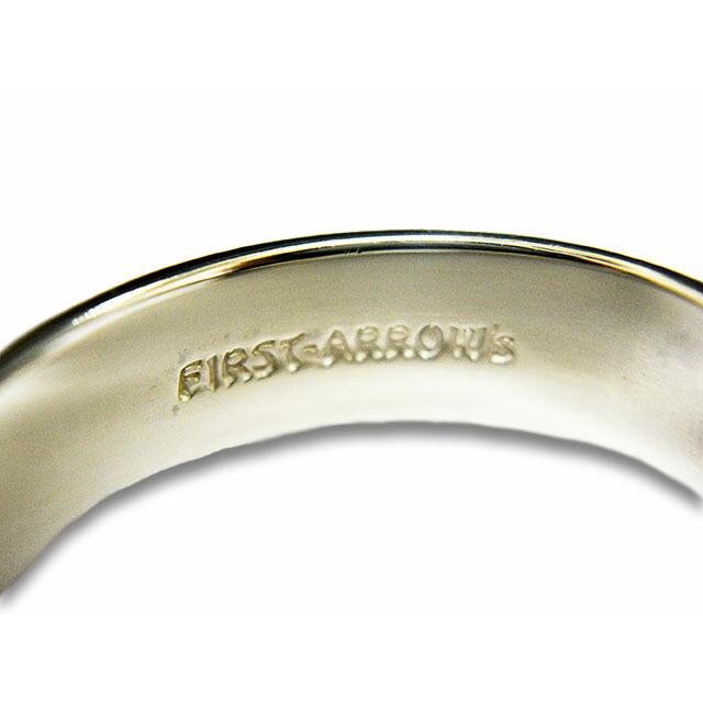 【FIRST ARROW's/ファーストアローズ】「Flat Hammered 12mm Plane Bungle with K18/K18付 平打12mmプレーンバングル」(BR-001)(アクセサリー/ウルフパック)の画像