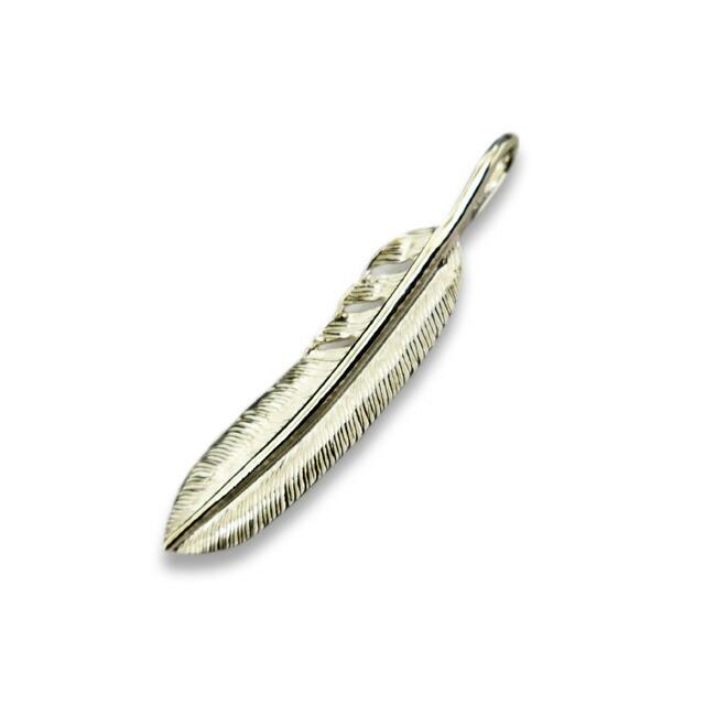 【FIRST ARROW's/ファーストアローズ】「Small Feather”Left”/スモールフェザー”左向き”」(P-004L)(ネイティブ/アクセサリー/プレゼント/ウルフパック)の画像