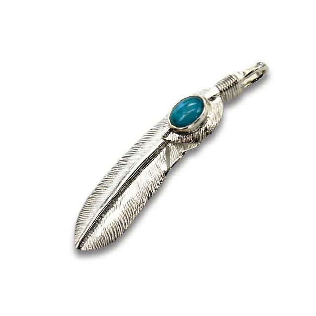 ファーストアローズ　フェザー FIRST ARROW's/ファーストアローズ】「Medium Feather Turquoise Heart