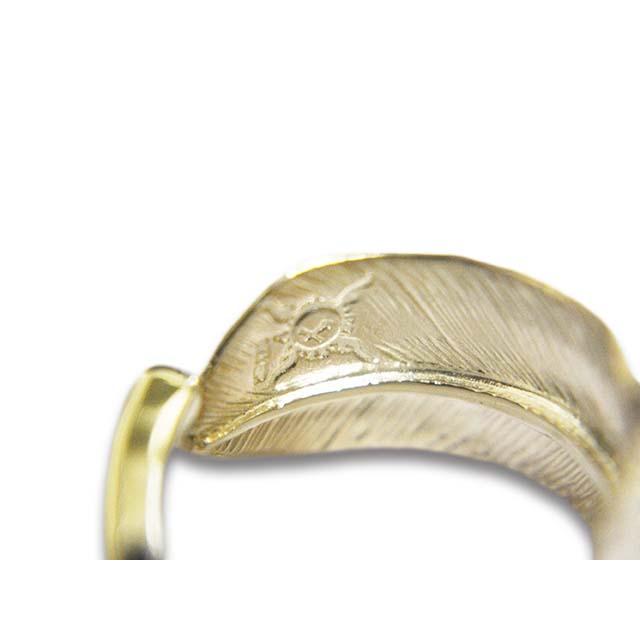 ファーストアローズ 矢じり付き フェザー FIRST ARROW's/ファーストアローズ】「Large Feather Ring with K18