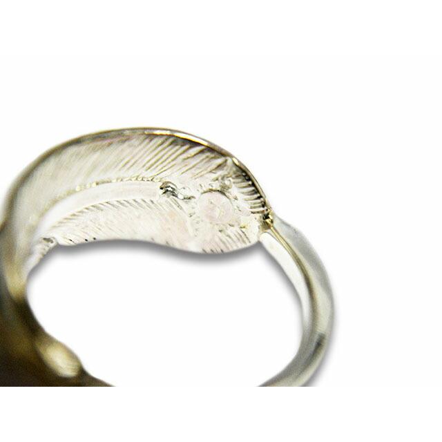 【FIRST ARROW's/ファーストアローズ】「Small Feather Ring/スモールフェザーリング」(R-092)(ネイティブ/インディアン/アクセサリー/プレゼント/ウルフパック)の画像