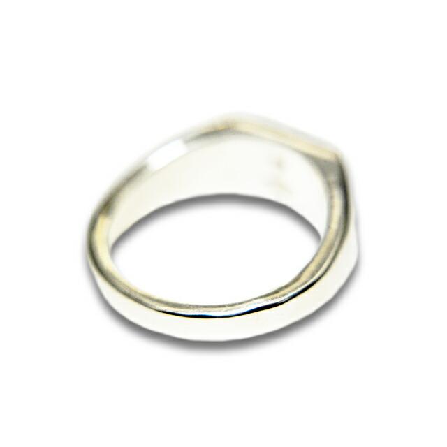 【FIRST ARROW's/ファーストアローズ】「Square Stamp Stand Ring with K18/K18付きスクエア印台リング」(R-171)(ネイティブ/アクセサリー/ウルフパック)の画像