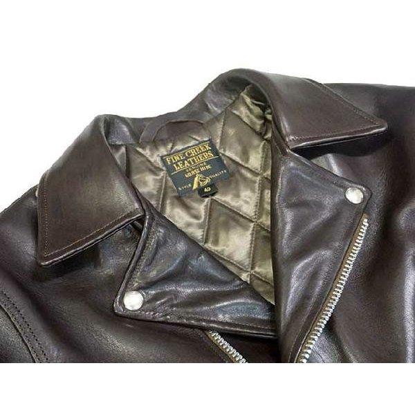 fine creek leather レザージャケット　革ジャン　ライダース FINE CREEK LEATHERS/ファインクリークレザーズ】「Collarless