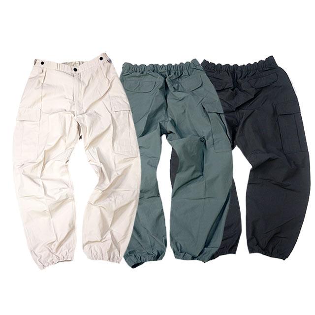 全3色【FLUTTER/フラッター】2024SS「T/C Track Cargo Pants/T/C