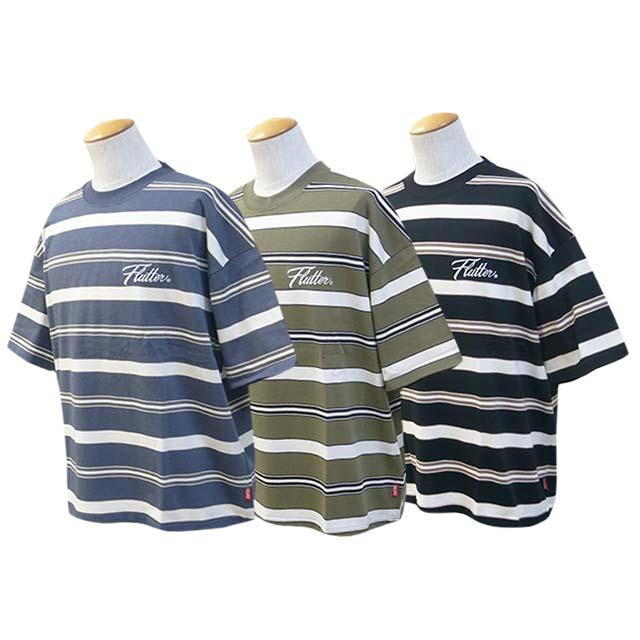 全3色【FLUTTER/フラッター】2024SS「Multi Border Big Silhouette S/S