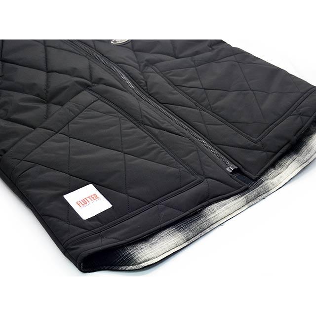 FLUTTER 電熱キルティングベスト ブラック 全2色【FLUTTER/フラッター】2025AW「TURBO HEAT Quilting Puff Vest