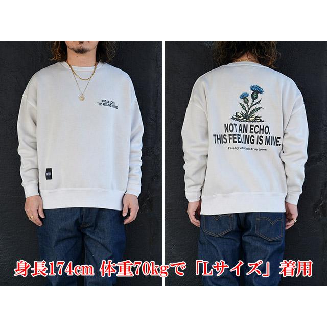 FLUTTER スウェット XL ネイビー 売切り最終お値下げ 全4色【FLUTTER/フラッター】2026SS「Double Dyeing Big Silhouette